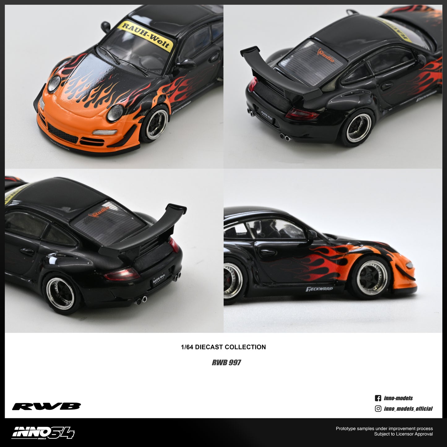 [ETA:  Sep 2026 ] Inno64 1/64 RWB 997 Orange Burning Flame