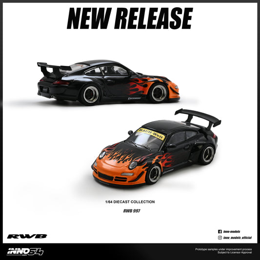 [ETA:  Sep 2026 ] Inno64 1/64 RWB 997 Orange Burning Flame