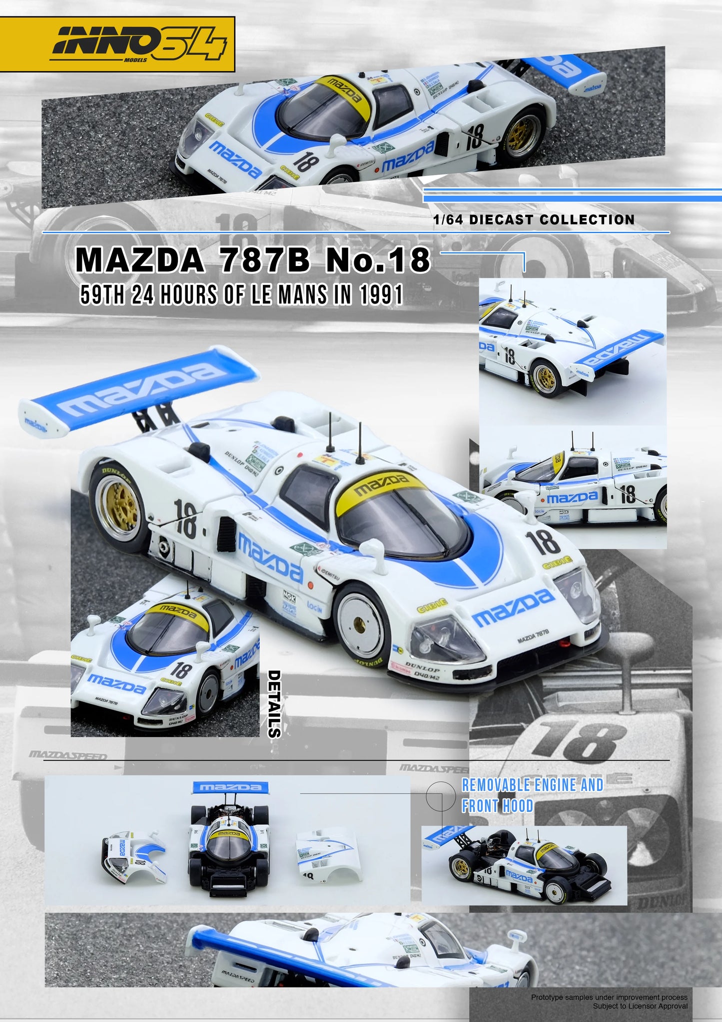 [ETA:  Aug 2026 ] Inno64 1/64 MAZDA 787B No.18 59th 24 Hours Le Mans 1991