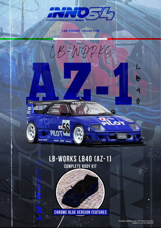 [ETA:  Aug 2026 ] Inno64 1/64 MAZDA AZ-1 LIBERTY WALK LB40 "PILOT"