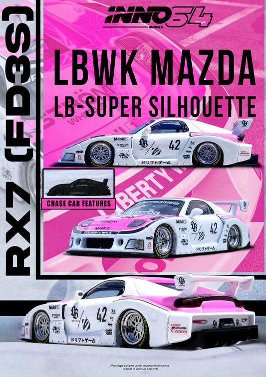 [ETA:  Aug 2026 ] Inno64 1/64 MAZDA RX7 (FD3S) LB-SUPER SILHOUETTE "DRIFT GAMES 2025"