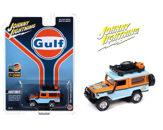 Johnny Lightning 1/64 1980 Toyota Land Cruiser Gulf Limted Edition -  Indonesia Exclusive