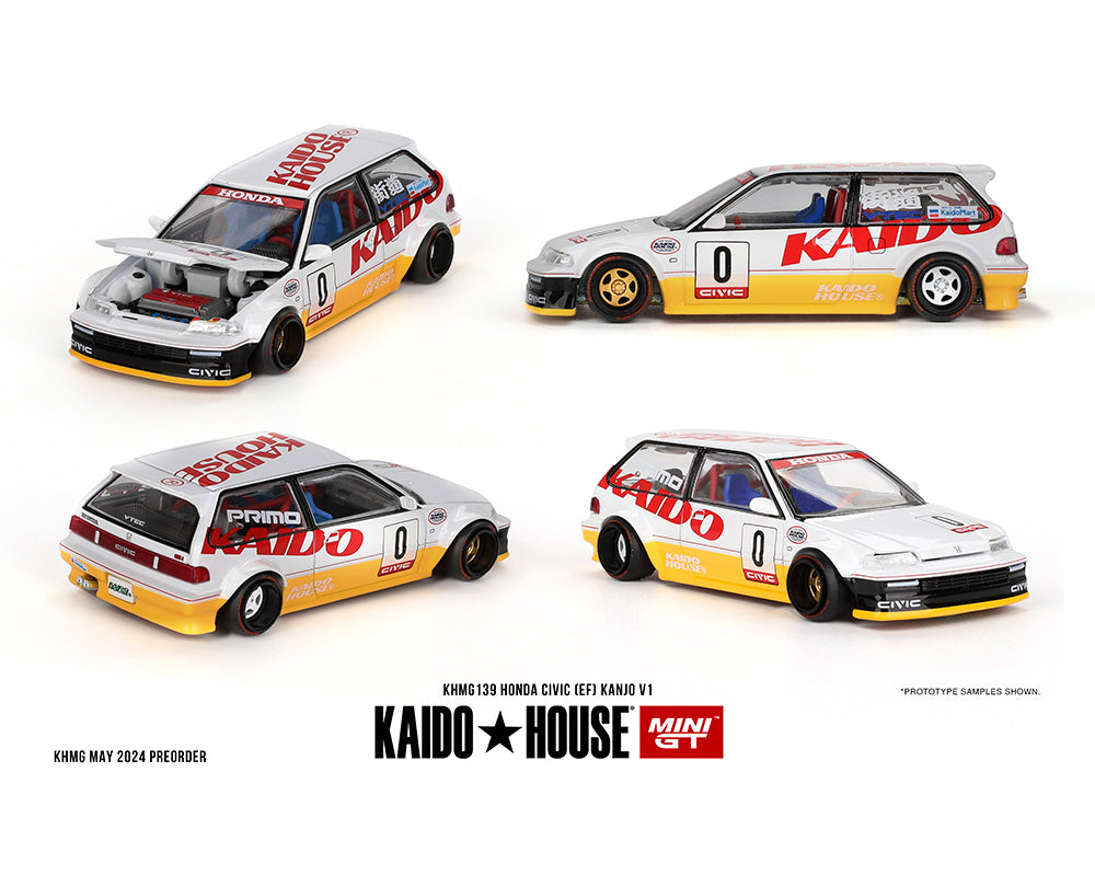 Kaido★House x Mini GT 1/64 Honda Civic (EF) Kanjo  V1