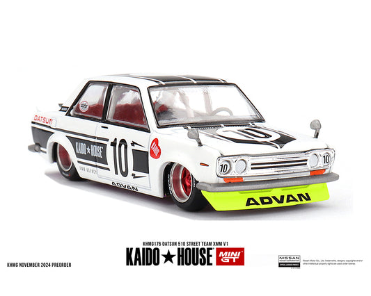 Mini GT x Kaido★House 1/64 Datsun 510 Street Team XMM V1