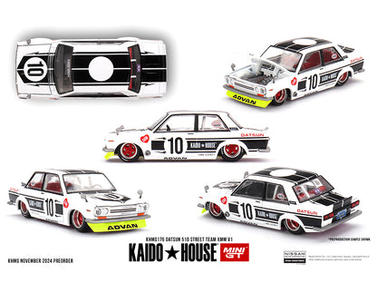 Mini GT x Kaido★House 1/64 Datsun 510 Street Team XMM V1
