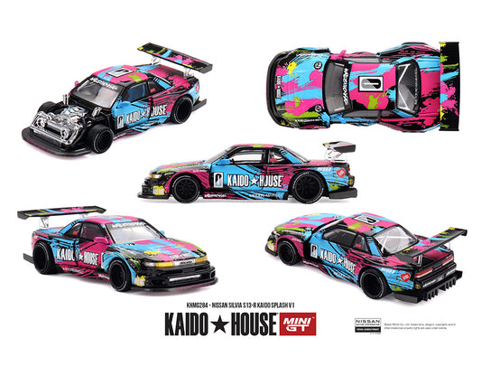 [ETA:  Mar 2027 ] Mini GT x Kaido★House 1/64 Nissan Silvia S13-R Kaido Splash V1