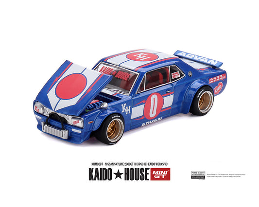 [ETA:  Mar 2027 ] Mini GT x Kaido★House 1/64 Nissan Skyline 2000GT-R (KPGC10) Kaido Works V3