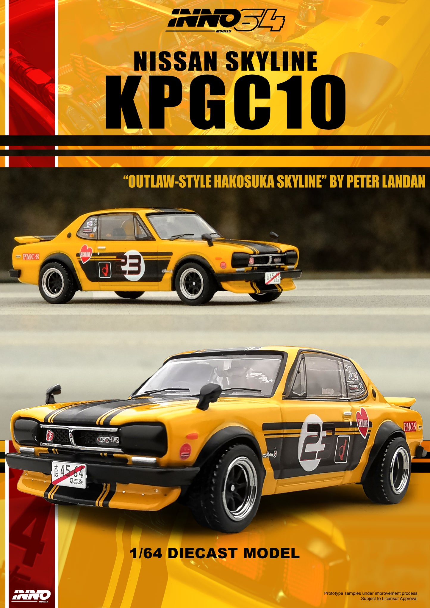 Inno64 1/64 NISSAN SKYLINE 2000 GT-R (KPGC10)