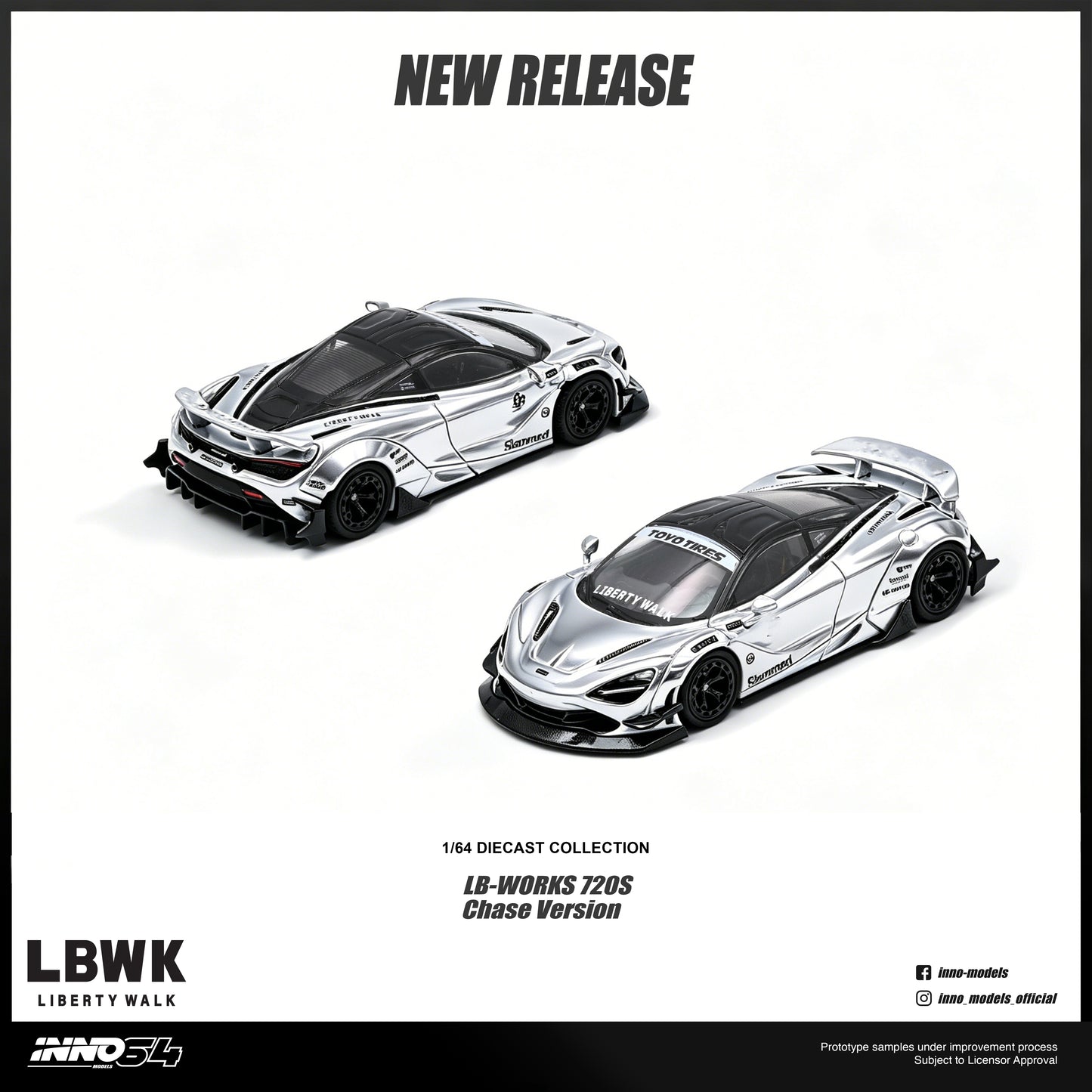 [ETA:  Nov 2026 ] Inno64 1/64 LIBERTY WALK 720S **With Chance of Chase****