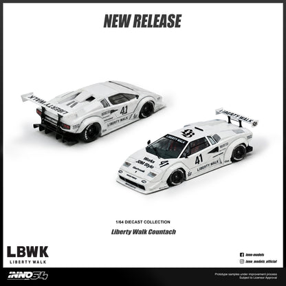 [ETA:  Nov 2026 ] Inno64 1/64 LIBERTY WALK COUNTACH (**With Chance of Chase**)