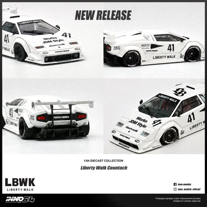 [ETA:  Nov 2026 ] Inno64 1/64 LIBERTY WALK COUNTACH (**With Chance of Chase**)