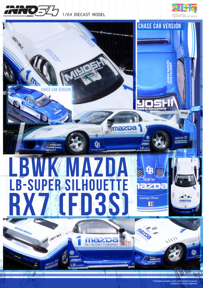 [ETA:  Jan 2025 ] Inno64 1/64 MAZDA RX7 (FD3S) LB-SUPER SILHOUETTE ***Hong Kong Toy Car Salon 2024 Special Edition*** With Chance of Chase