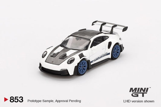 [ETA:  Apr 2025 ] Mini GT 1/64 Porsche 911 (992) GT3 RS Weissach Package White with Indigo Blue