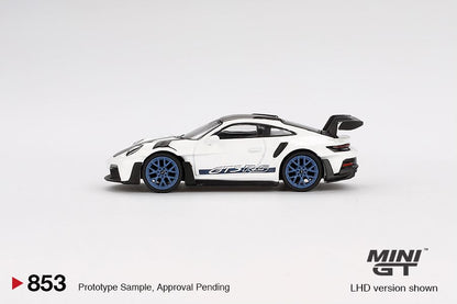 [ETA:  Apr 2025 ] Mini GT 1/64 Porsche 911 (992) GT3 RS Weissach Package White with Indigo Blue