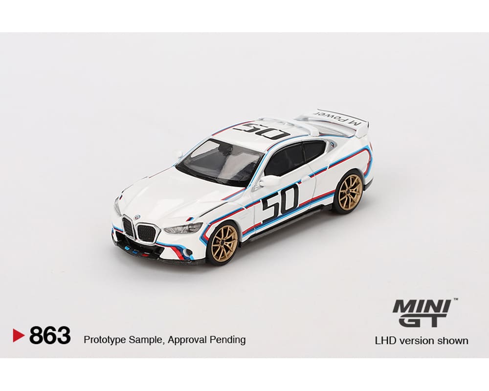 ■[会場限定/廃盤] MINIQLO CD「Viento blanco」■ Mini GT 1/64 BMW 3.0 CSL White MGT00863-CH – Black Ice Diecast