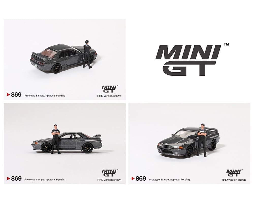 [ETA:  Jun 2025 ] Mini GT 1/64 Nissan Skyline GT-R (R32) Nismo Gunmetal w/ Matsuda Figure – Tsugio Matsuda Collection