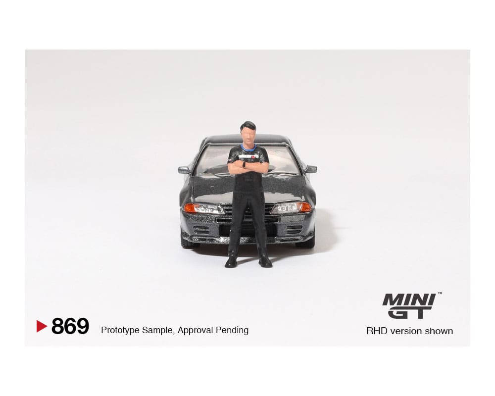 [ETA:  Jun 2025 ] Mini GT 1/64 Nissan Skyline GT-R (R32) Nismo Gunmetal w/ Matsuda Figure – Tsugio Matsuda Collection