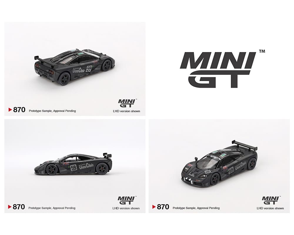 [ETA:  Jun 2025 ] Mini GT 1/64 McLaren F1 GTR #59 1995 Le Mans 24Hr Winner Post-Race Weathered