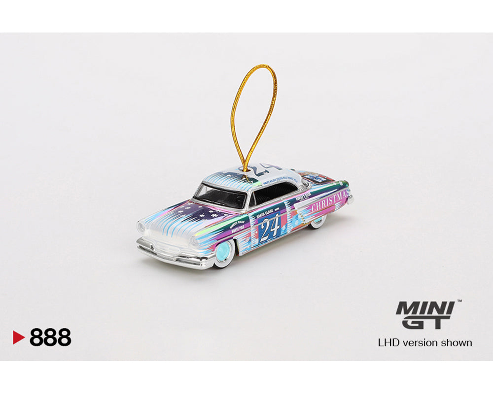 Mini GT 1/64 Lincoln Capri Christmas Hot Rod Set by Tim Sadchikov 2024 Christmas Edition Limited