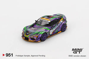 Mini GT 1/64 Japan Exclusive Toyota GR Supra KUHL 2021 D1GP EVANGELION RACING 2021- Limited Edition