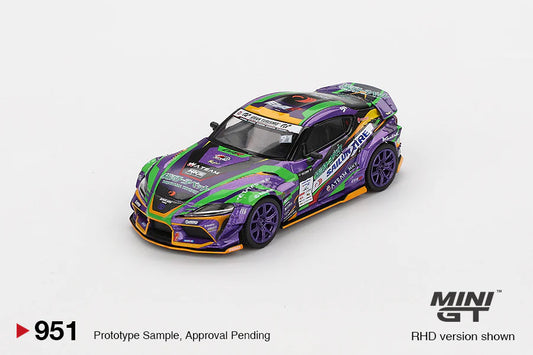 Mini GT 1/64 Japan Exclusive Toyota GR Supra KUHL 2021 D1GP EVANGELION RACING 2021- Limited Edition