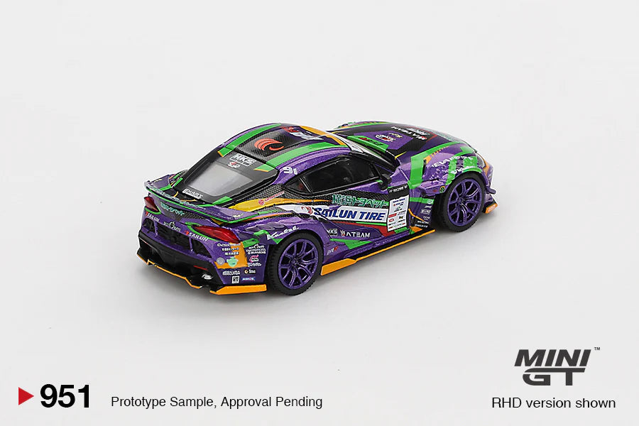 Mini GT 1/64 Japan Exclusive Toyota GR Supra KUHL 2021 D1GP EVANGELION RACING 2021- Limited Edition