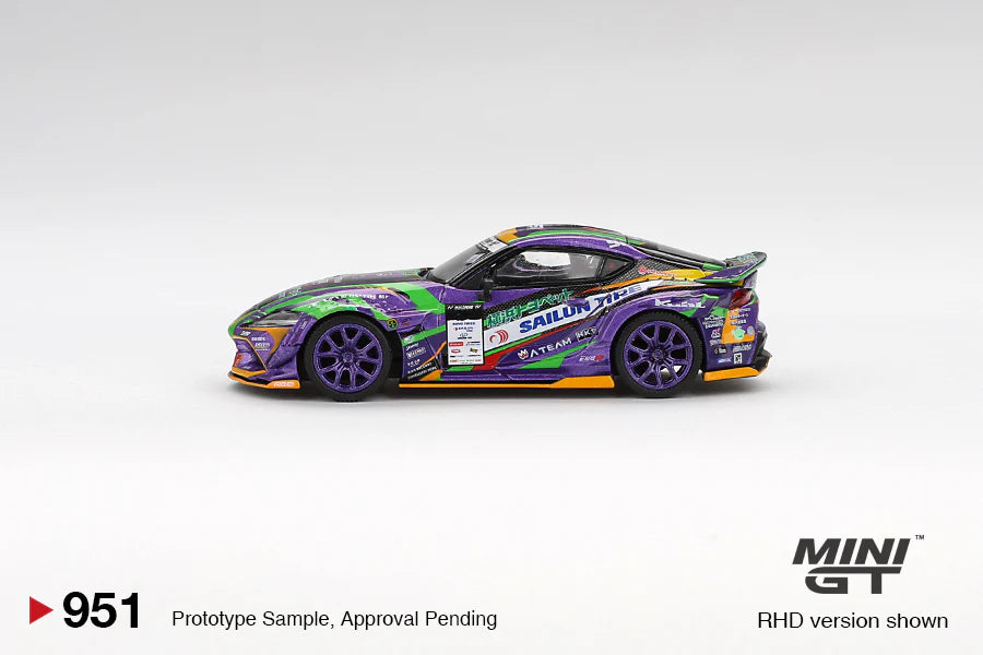 Mini GT 1/64 Japan Exclusive Toyota GR Supra KUHL 2021 D1GP EVANGELION RACING 2021- Limited Edition