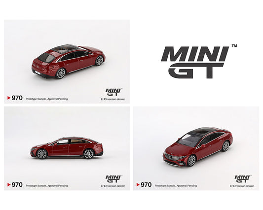 [ETA:  Sep 2025 ] Mini GT 1/64 Mercedes-Benz EQS 580 4MATIC Red Metallic