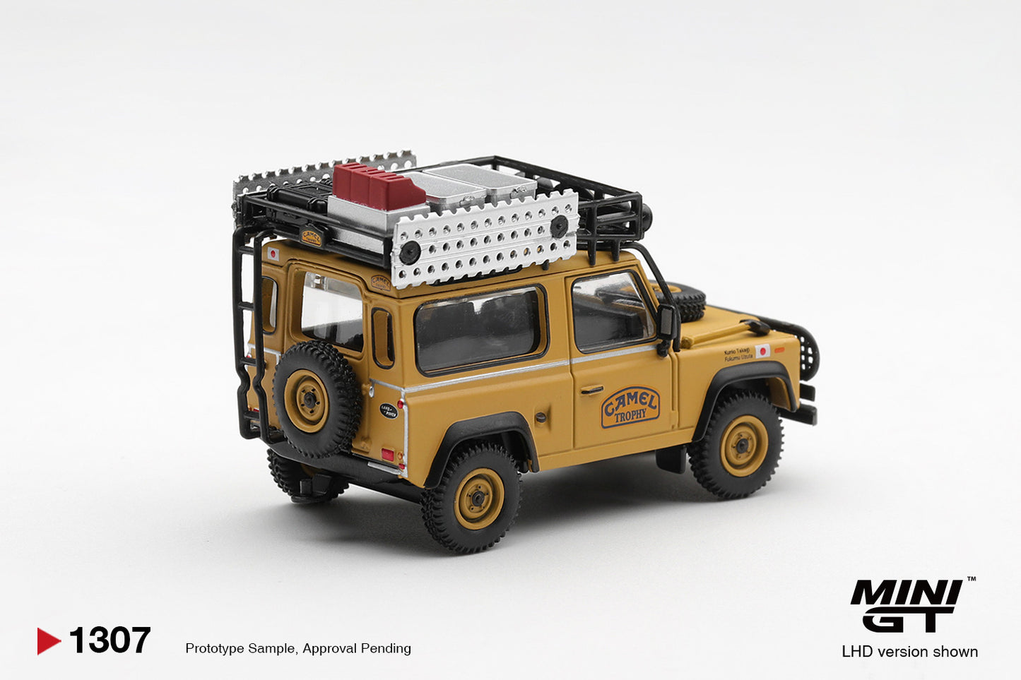 [ETA:  Jan 2027 ] Mini GT 1/64 Land Rover Defender 90 1985 Camel Trophy Borneo Team Japan