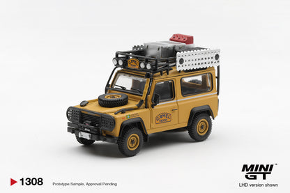 [ETA:  Jan 2027 ] Mini GT 1/64 Land Rover Defender 90 1985 Camel Trophy Borneo Team Brazil