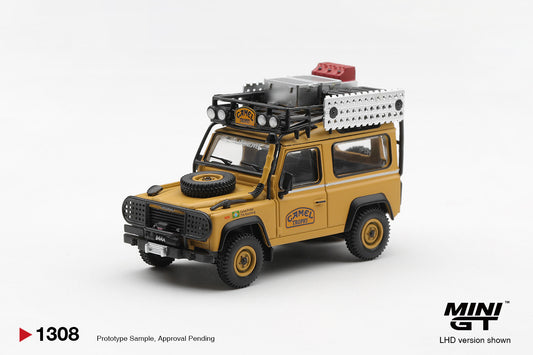 [ETA:  Jan 2027 ] Mini GT 1/64 Land Rover Defender 90 1985 Camel Trophy Borneo Team Brazil