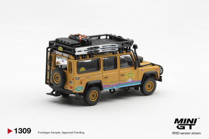 [ETA:  Jan 2027 ] Mini GT 1/64 Land Rover Defender 110 1998 Camel Trophy Tierra del Fuego CT.10 USA
