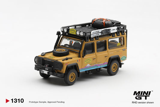 [ETA:  Jan 2027 ] Mini GT 1/64 Land Rover Defender 110 1998 Camel Trophy Tierra del Fuego CT.36 Romania