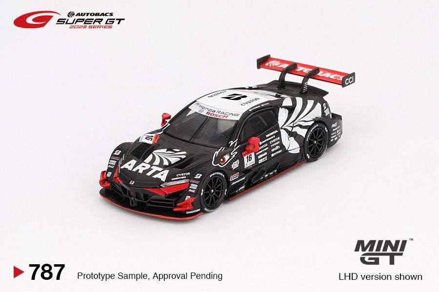 [ETA:  Oct 2025 ] Mini GT 1/64 Honda NSX-GT "Type S" GT500  #16 "ARTA MUGEN NSX-GT " ARTA 2023 SUPER GT Series ****Blister Packaging****