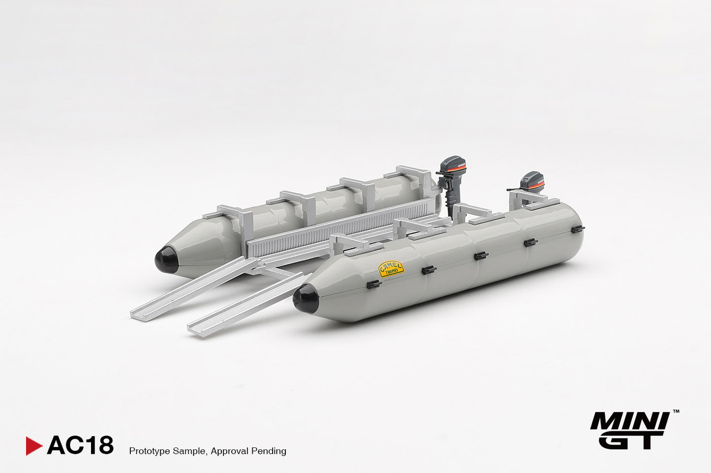 [ETA:  Jan 2027 ] Mini GT 1/64 Camel Trophy Pontoon Raft