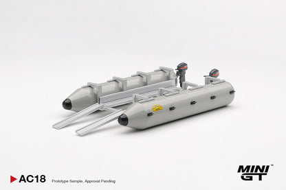 [ETA:  Jan 2027 ] Mini GT 1/64 Camel Trophy Pontoon Raft