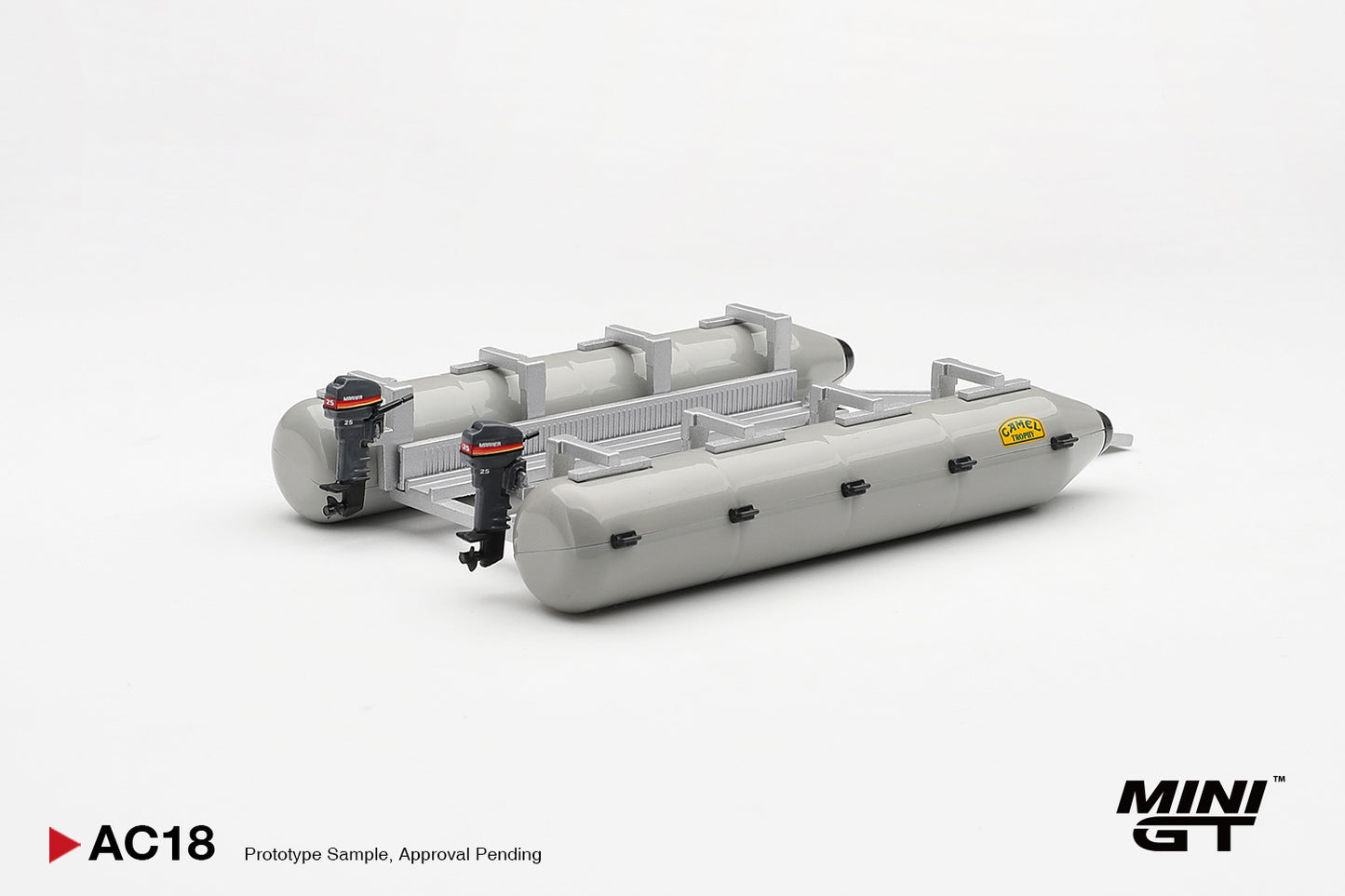 [ETA:  Jan 2027 ] Mini GT 1/64 Camel Trophy Pontoon Raft