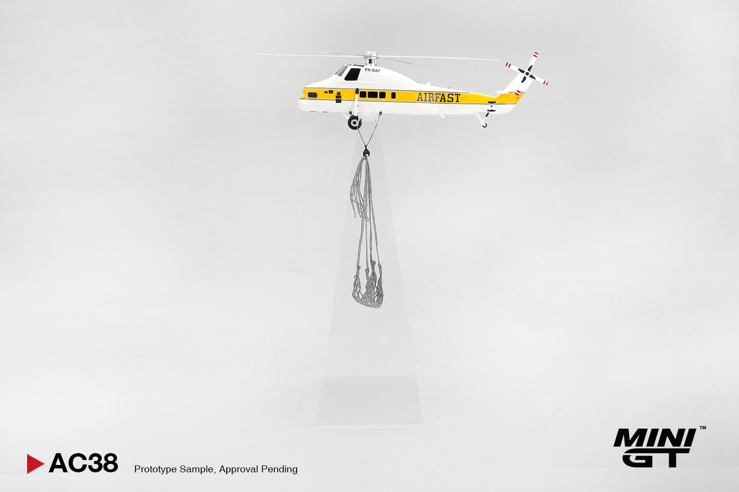 [ETA:  Jan 2027 ] Mini GT 1/64 Sikorsky S58T Helicopter 1985 Camel Trophy