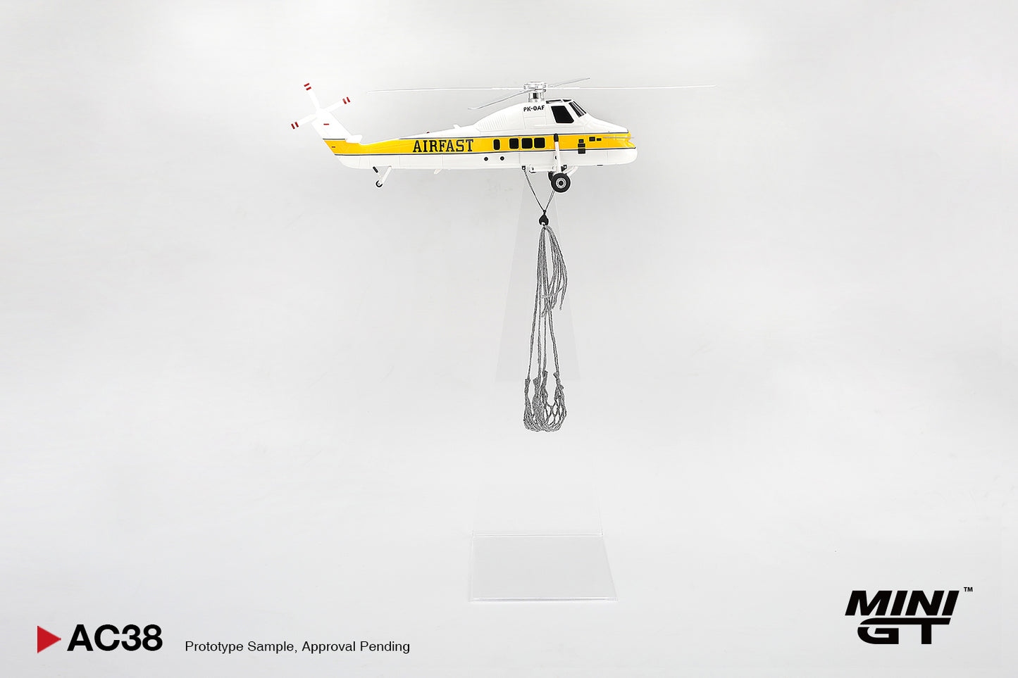 [ETA:  Jan 2027 ] Mini GT 1/64 Sikorsky S58T Helicopter 1985 Camel Trophy