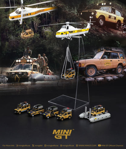 [ETA:  Jan 2027 ] Mini GT 1/64 Range Rover 1981 Camel Trophy Sumatra H.Fischer & W.Bays