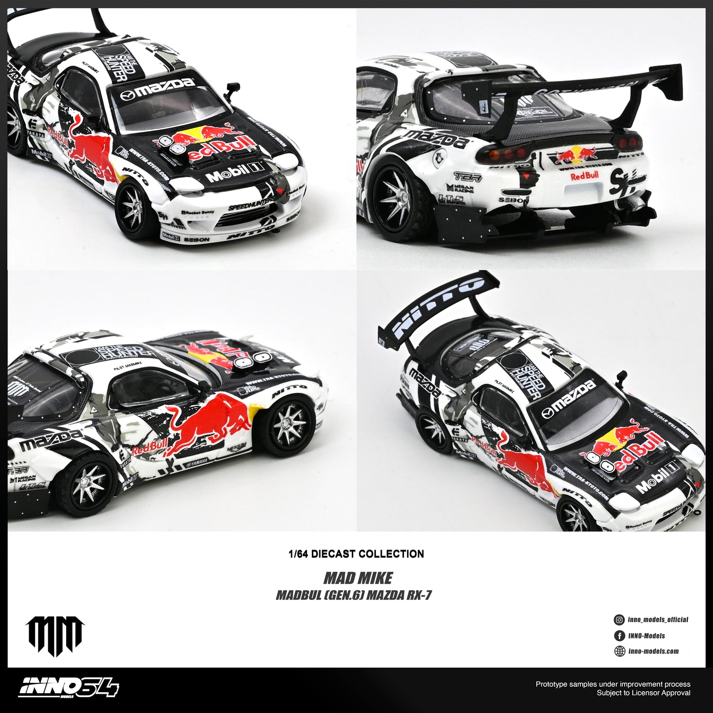 [ETA:  Nov 2026 ] Inno64 1/64 MAZDA RX-7 MAD MIKE "MADBUL Gen6"