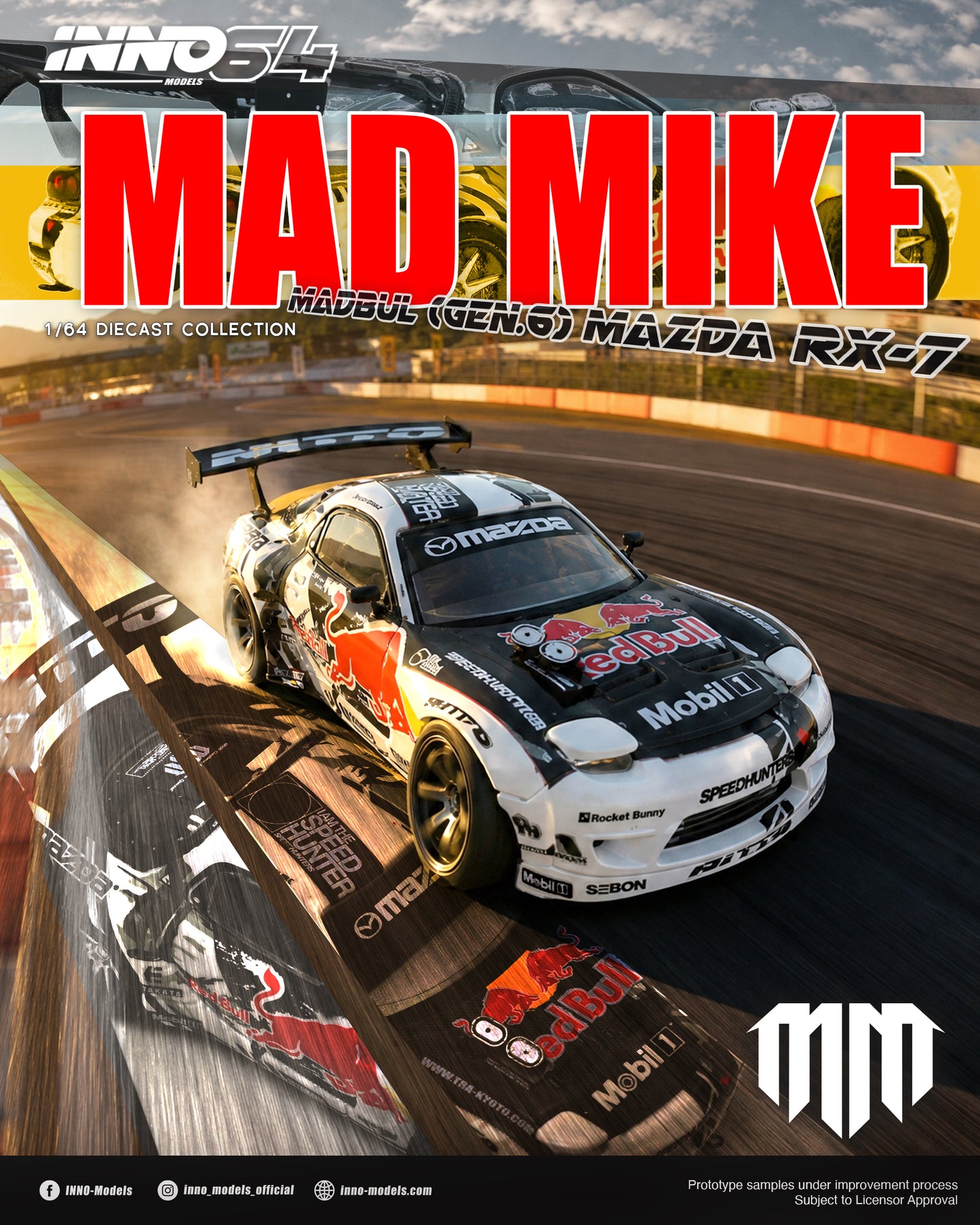 [ETA:  Nov 2026 ] Inno64 1/64 MAZDA RX-7 MAD MIKE "MADBUL Gen6"