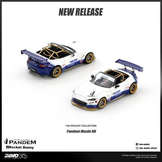 [ETA:  Sep 2026 ] Inno64 1/64 Mazda MX-5 (ND) Miata "PANDEM ROCKET BUNNY" V1.0