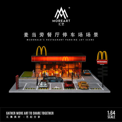 MoreArt 1/64 McDonald's Restaurant Parking Lot Scene