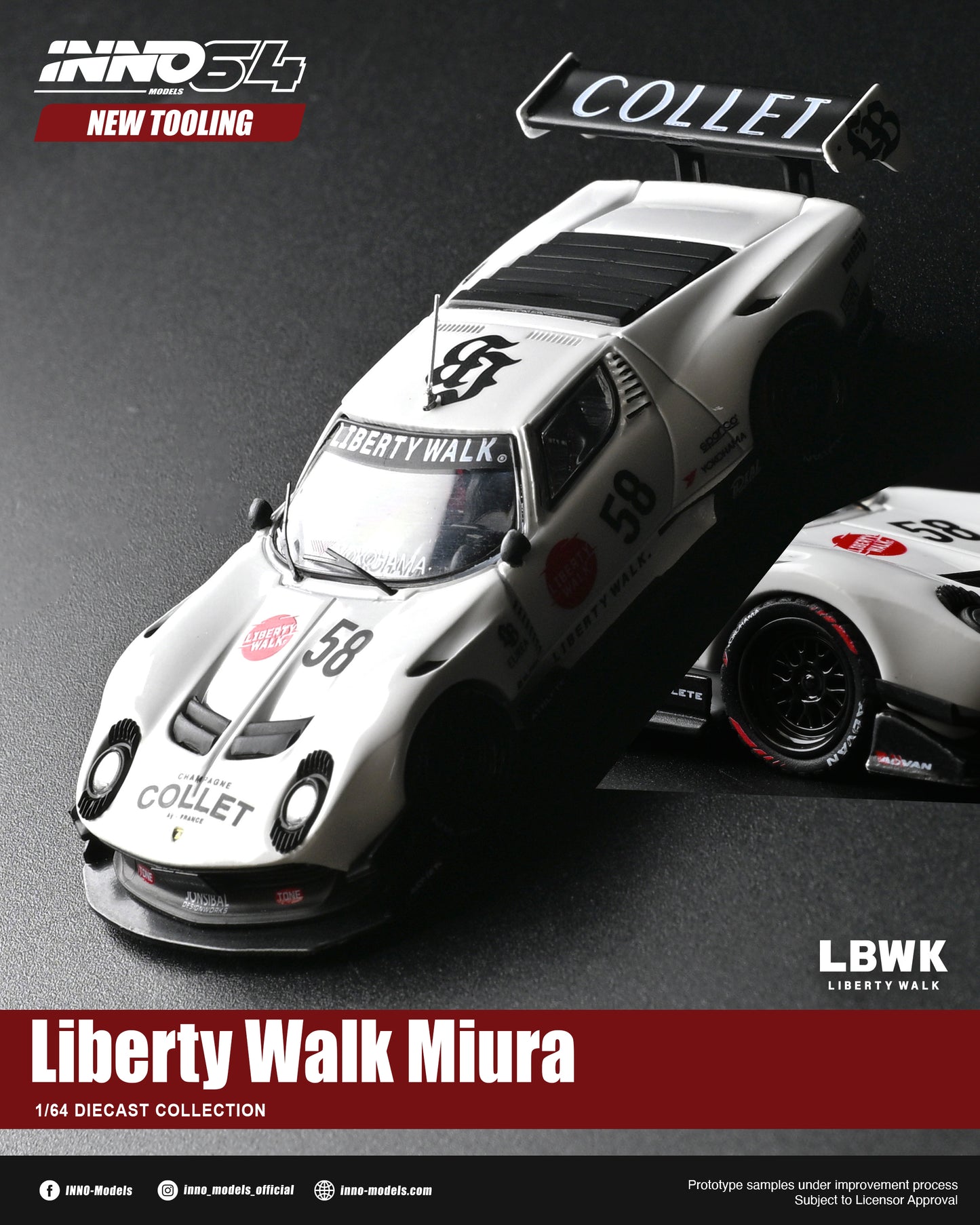 [ETA:  Nov 2026 ] Inno64 1/64 LB-Silhouette WORKS Miura GT (**With Chance of Chase**)