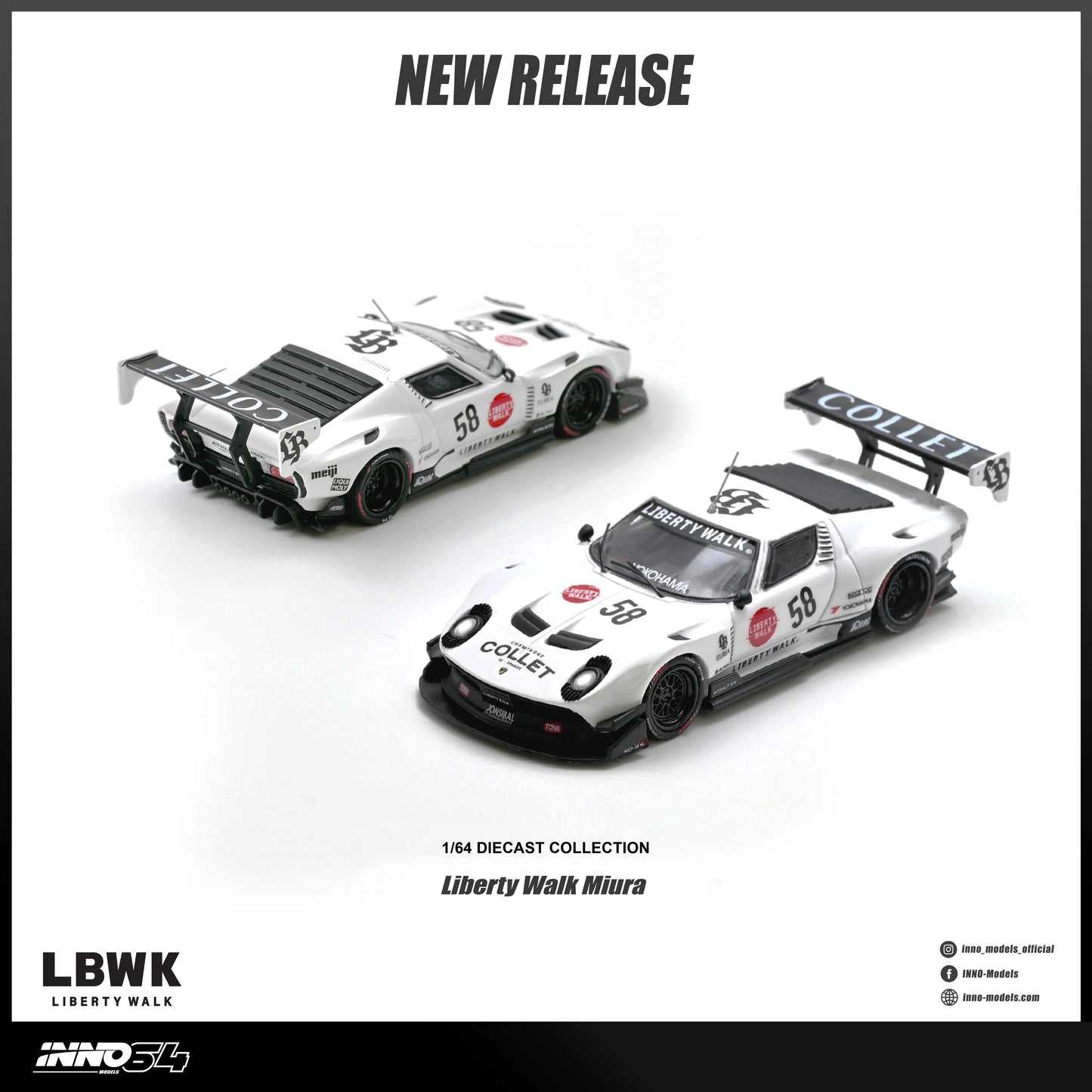 [ETA:  Nov 2026 ] Inno64 1/64 LB-Silhouette WORKS Miura GT (**With Chance of Chase**)