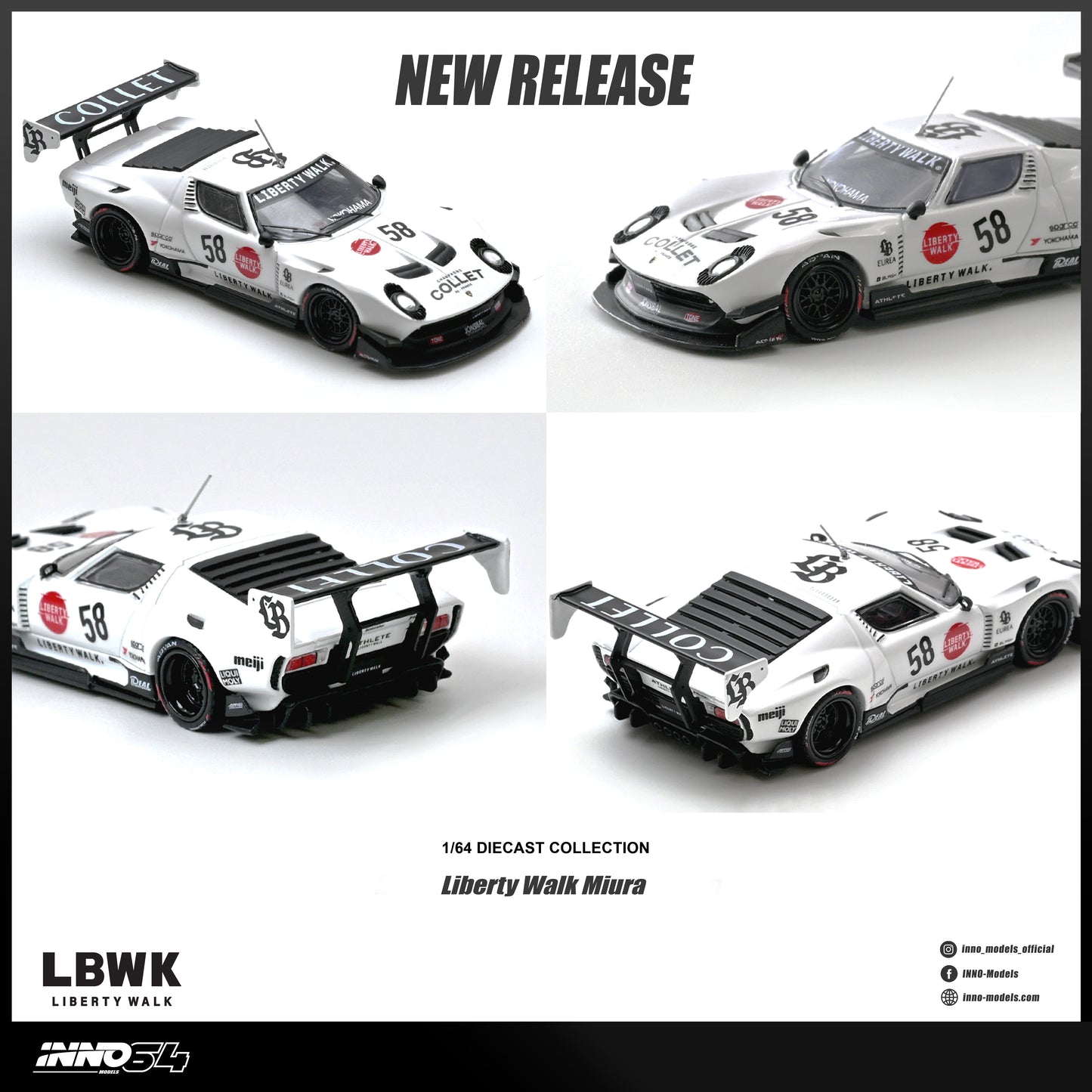 [ETA:  Nov 2026 ] Inno64 1/64 LB-Silhouette WORKS Miura GT (**With Chance of Chase**)