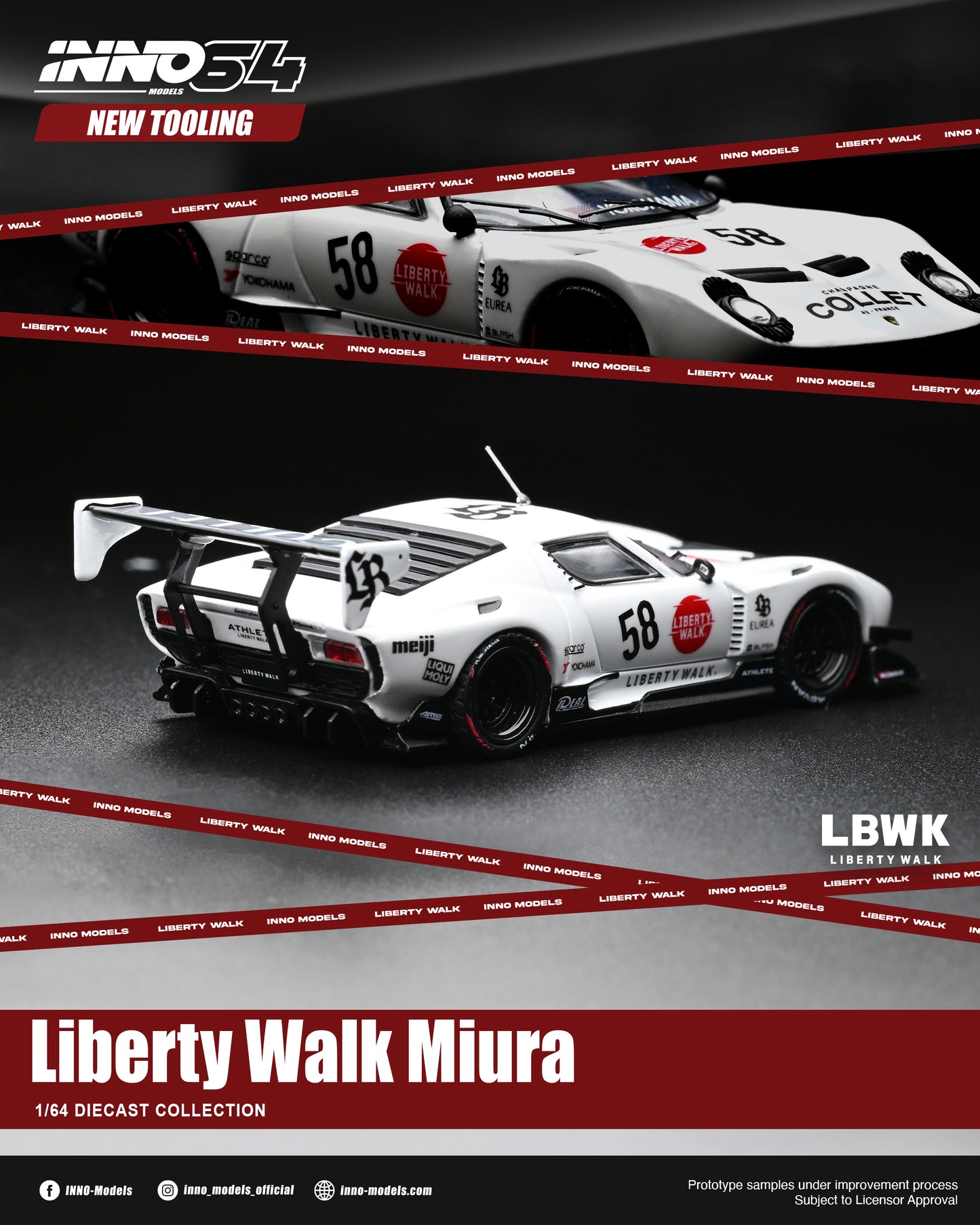 [ETA:  Nov 2026 ] Inno64 1/64 LB-Silhouette WORKS Miura GT (**With Chance of Chase**)
