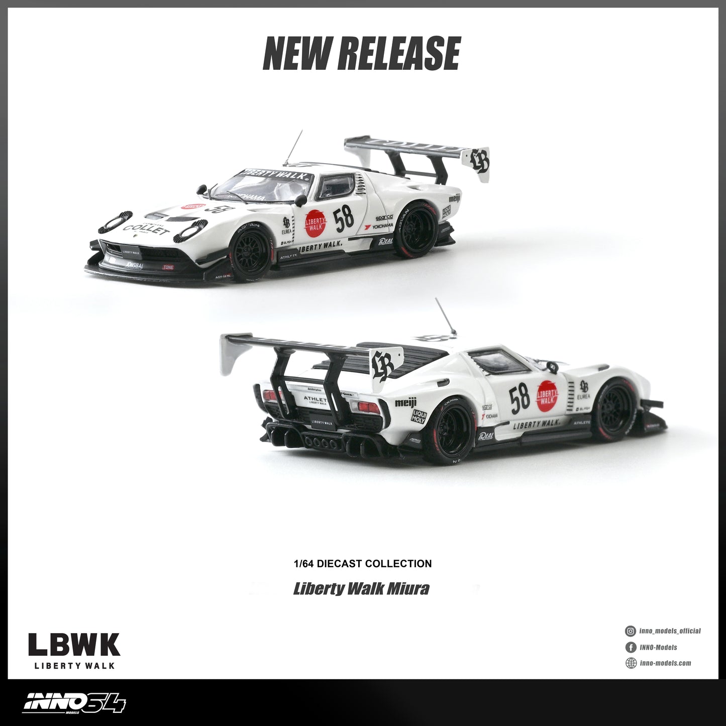[ETA:  Nov 2026 ] Inno64 1/64 LB-Silhouette WORKS Miura GT (**With Chance of Chase**)