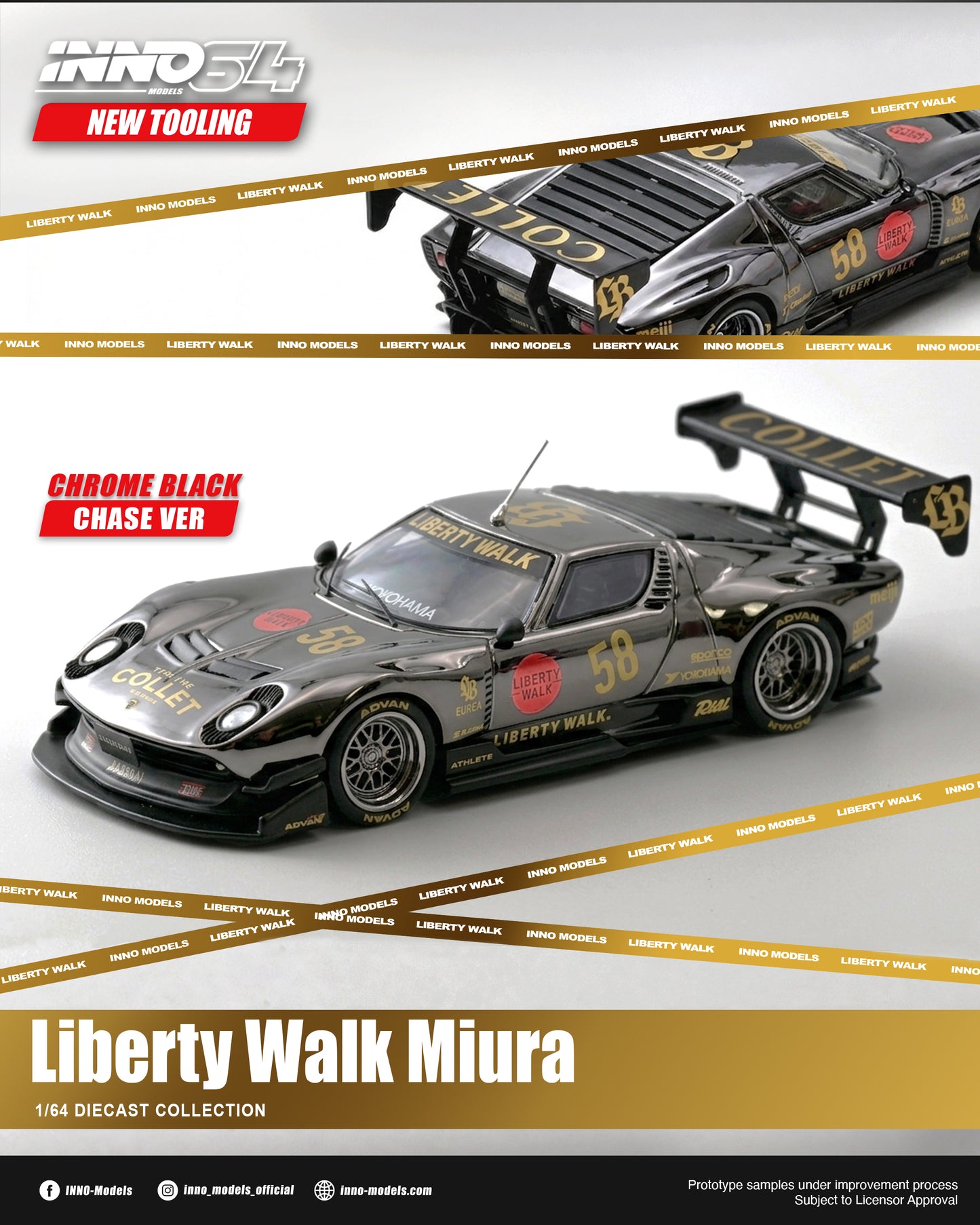 [ETA:  Nov 2026 ] Inno64 1/64 LB-Silhouette WORKS Miura GT (**With Chance of Chase**)